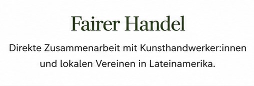 Tainara Fairtrade Schmuck
